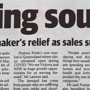 Posture Form Pillows in Courier Mail